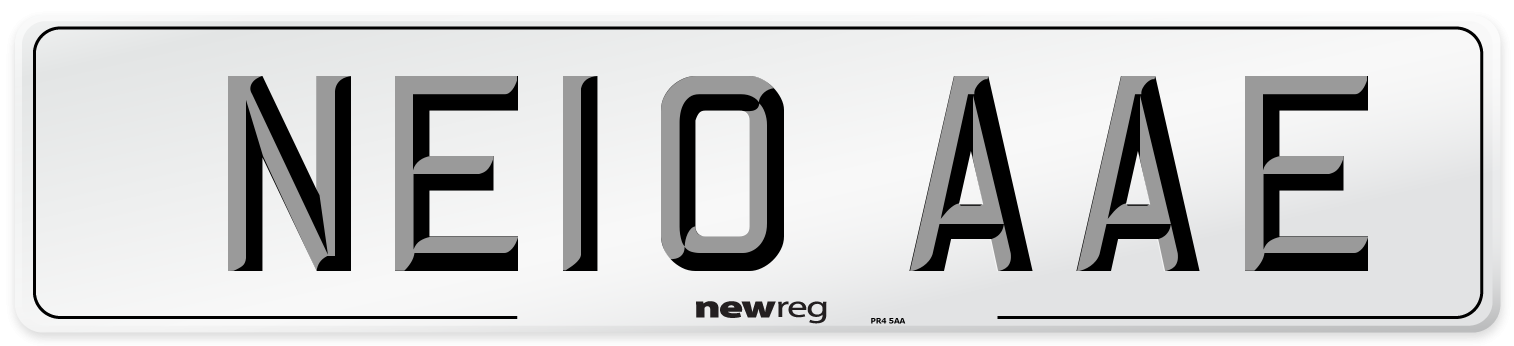 NE10 AAE Number Plate from New Reg